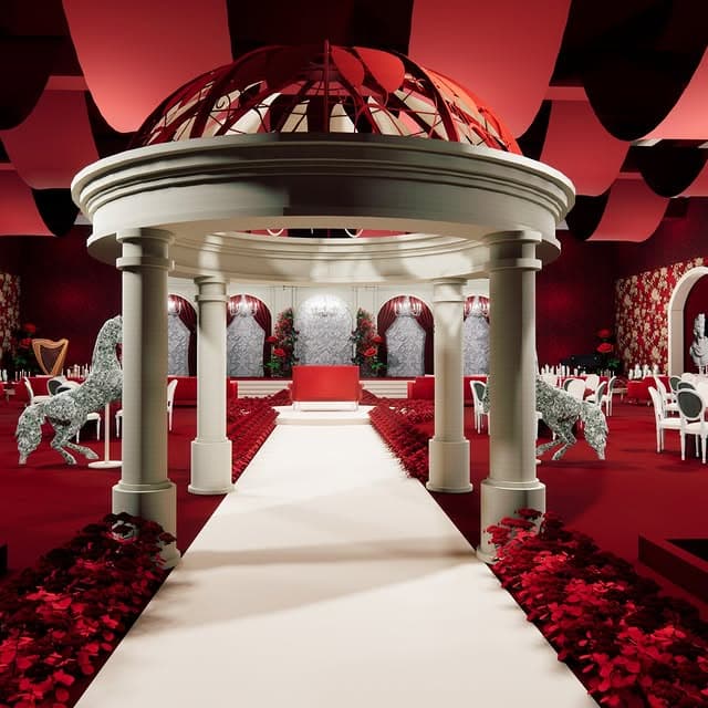 Red Dome Mandap & Stage
